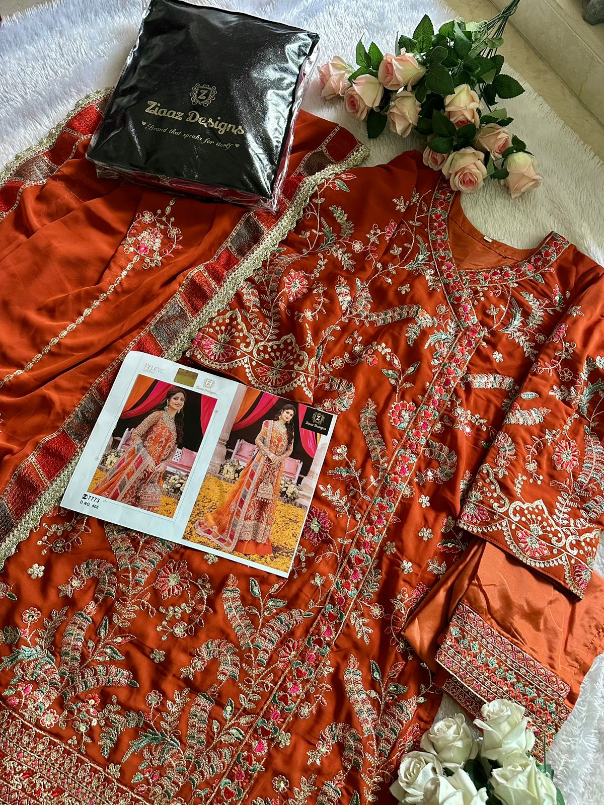 ZIAAZ DESIGNS 405 PAKISTANI SUITS