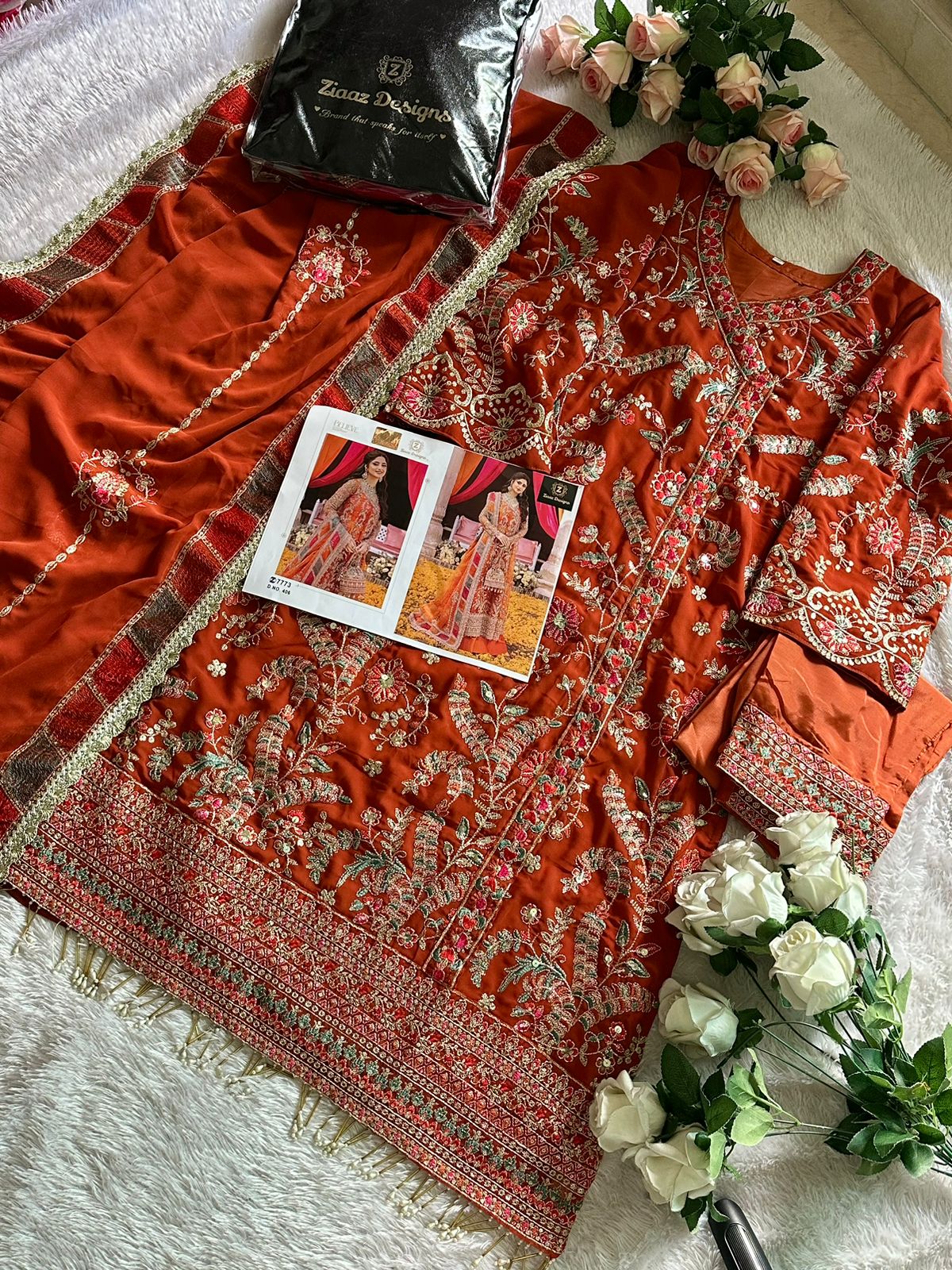 ZIAAZ DESIGNS 405 PAKISTANI SUITS