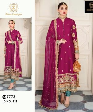 ZIAAZ DESIGNS 411 SALWAR SUITS MANUFACTURER