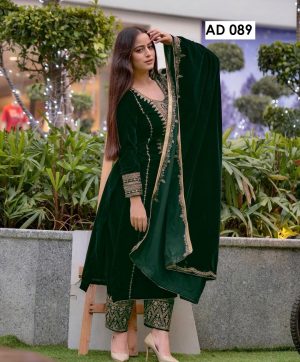 AAROHI DESIGNER AD 089 D VELVET SUITS WHOLESALE