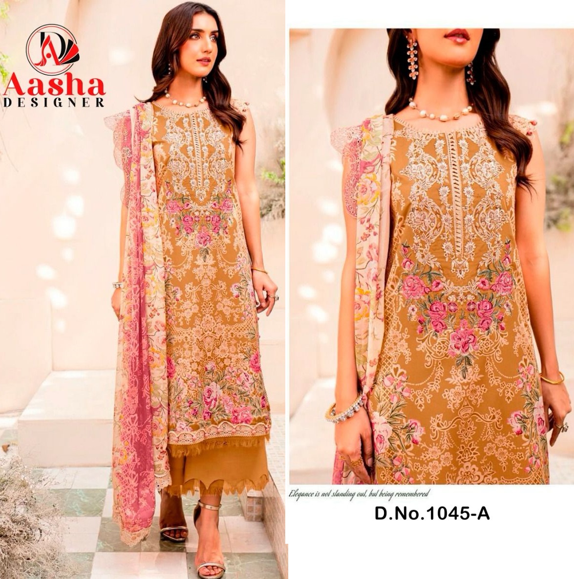 AASHA DESIGNER 1045 A PAKISTANI SUITS IN INDIA