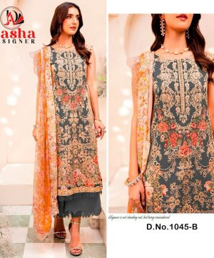 AASHA DESIGNER 1045 B PAKISTANI SUITS IN INDIA