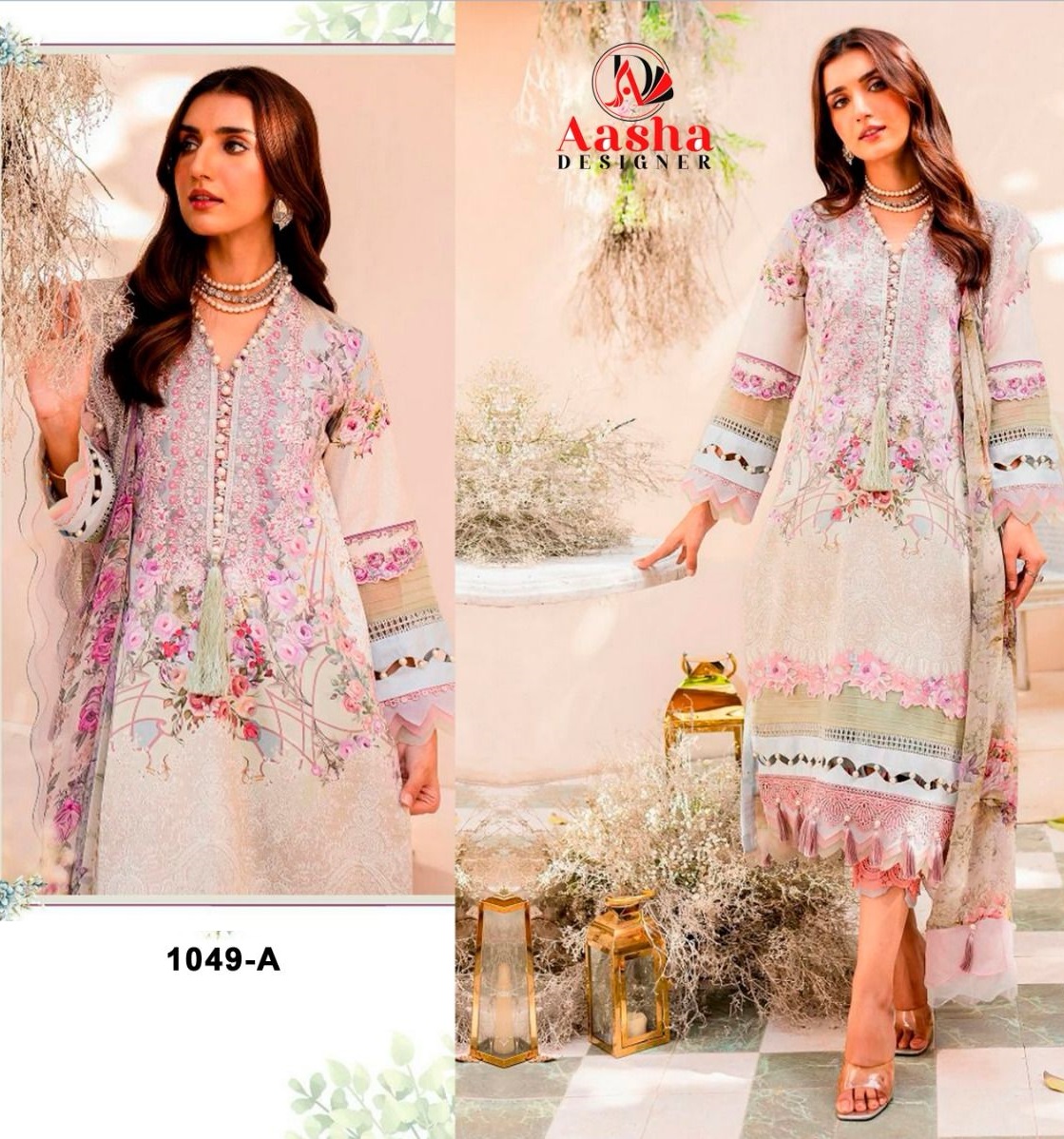 AASHA DESIGNER 1049 A SALWAR SUITS IN INDIA