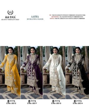 AASMA 203 E TO H SALWAR SUITS IN INDIA