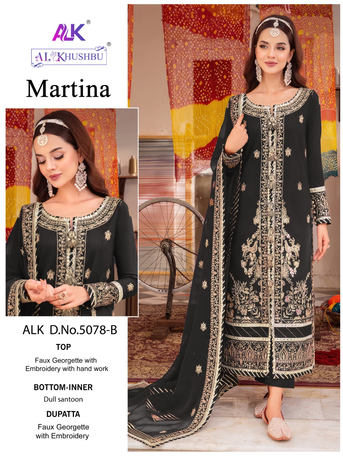 AL KHUSHBU 5078 GEORGETTE SUITS