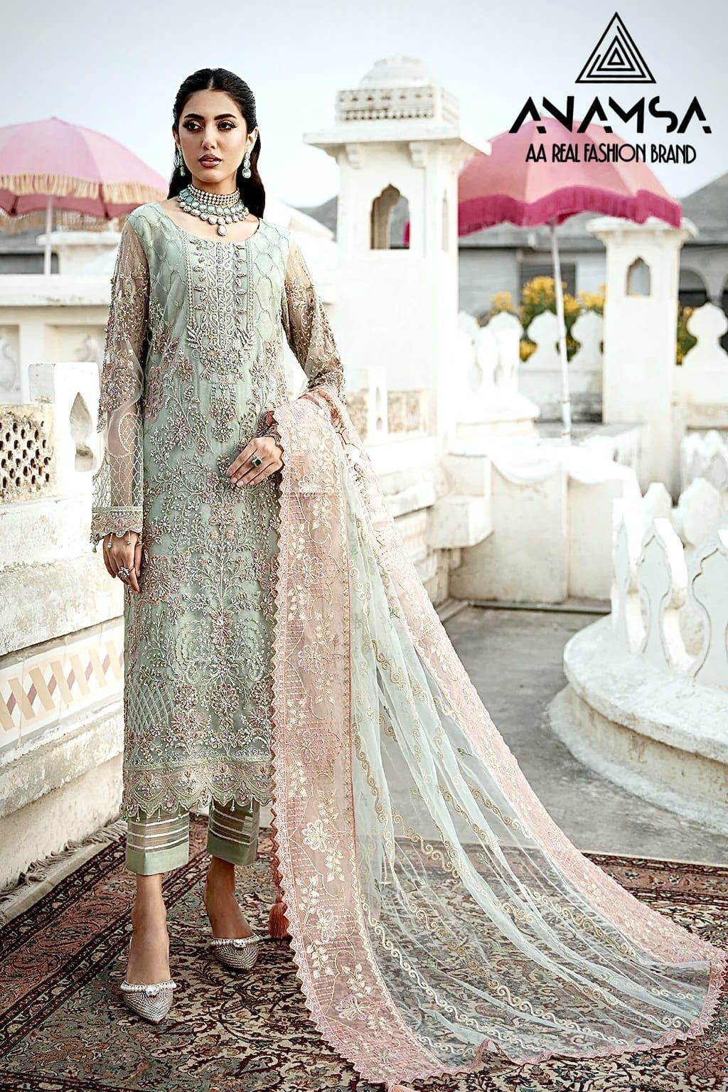 ANAMSA 298 GEORGETTE PAKISTANI SUITS