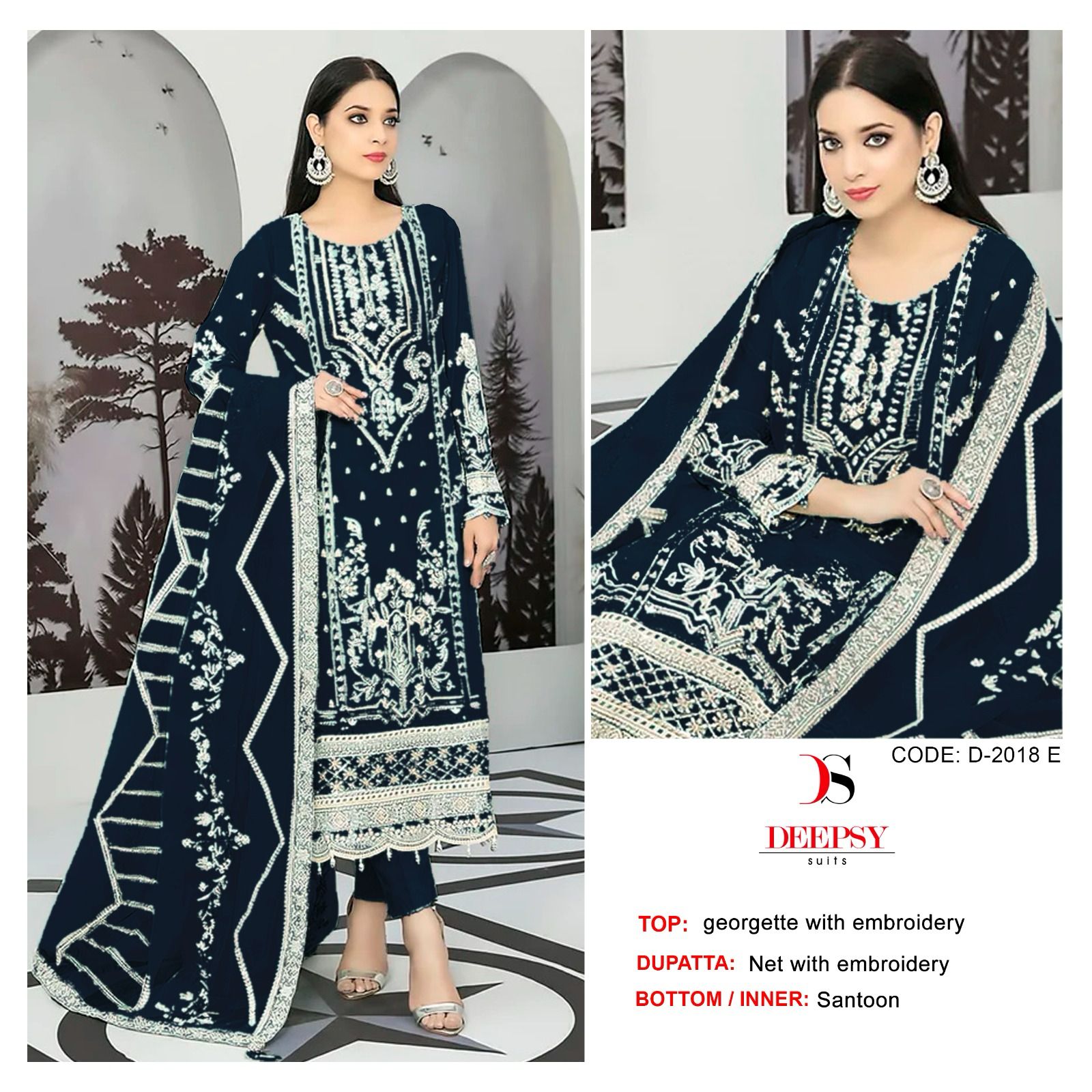 DEEPSY SUITS D 2018 E TO H PAKISTANI SUITS