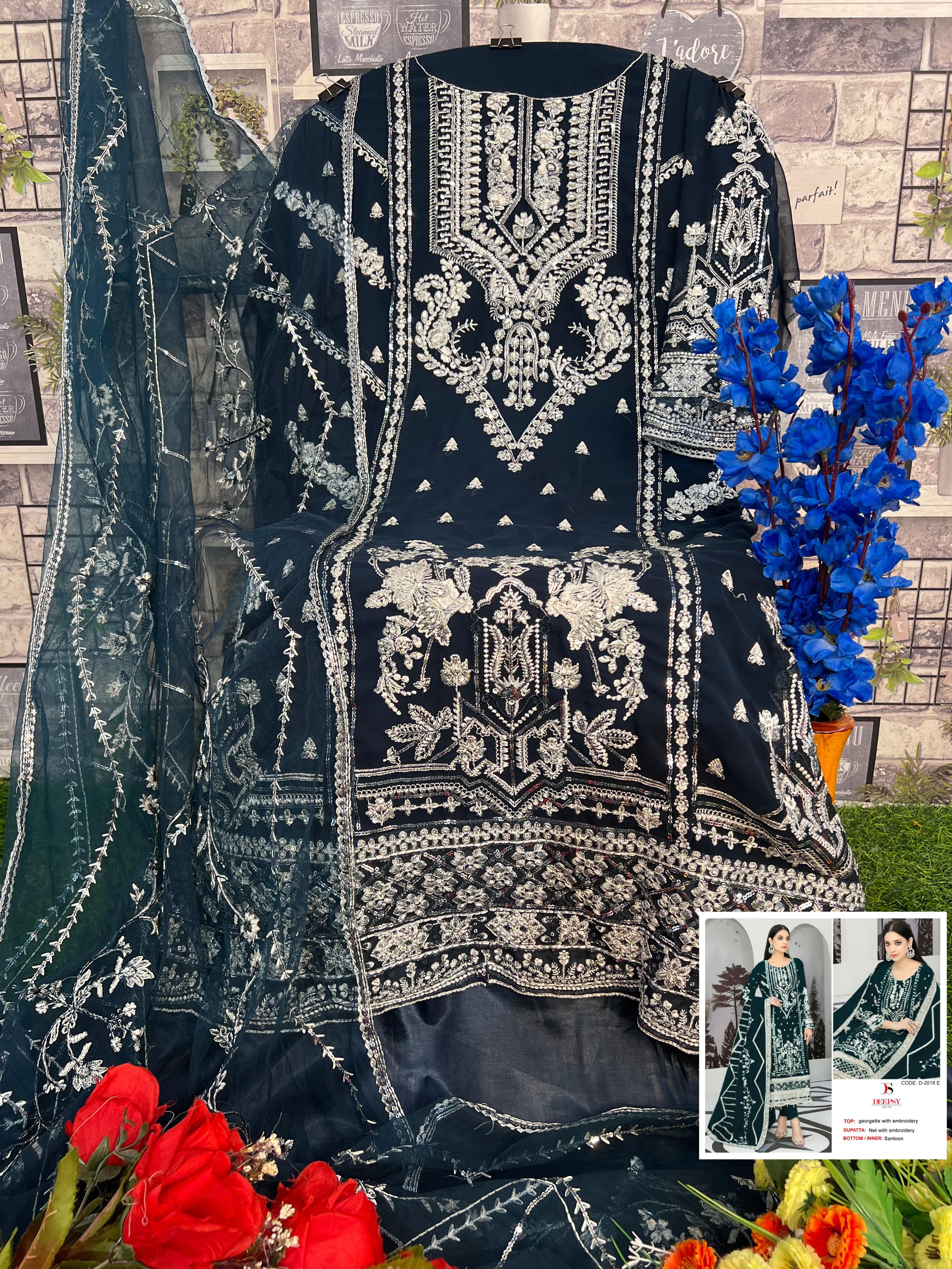 DEEPSY SUITS D 2018 E TO H PAKISTANI SUITS