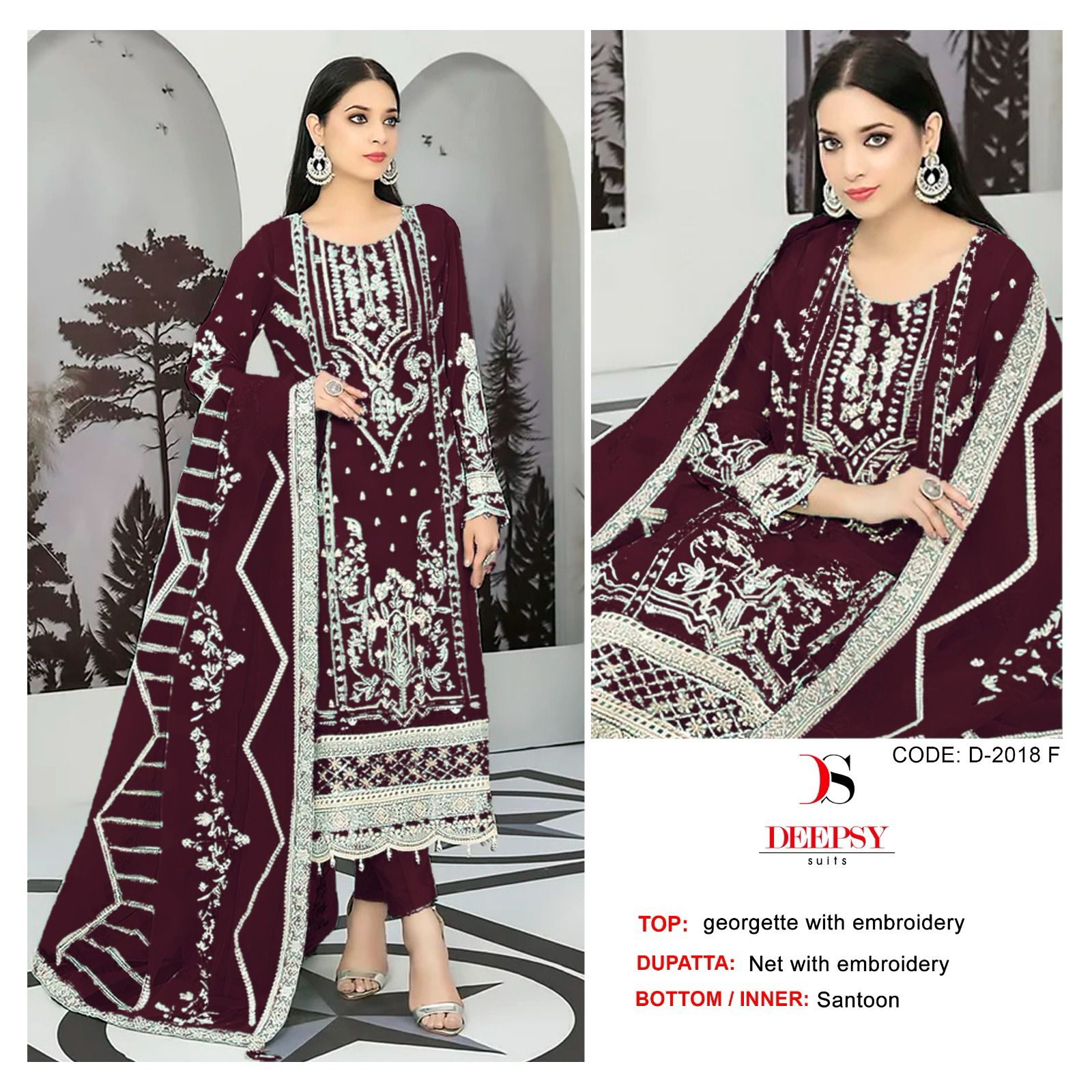 DEEPSY SUITS D 2018 E TO H PAKISTANI SUITS