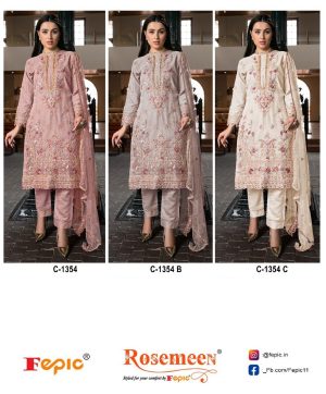 FEPIC C 1354 ROSEMEEN PAKISTANI SUITS