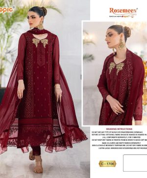 FEPIC C 1706 ROSEMEEN PAKISTANI SUITS