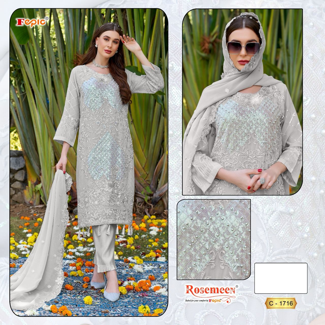 FEPIC C 1716 ROSEMEEN SERIES SALWAR SUITS