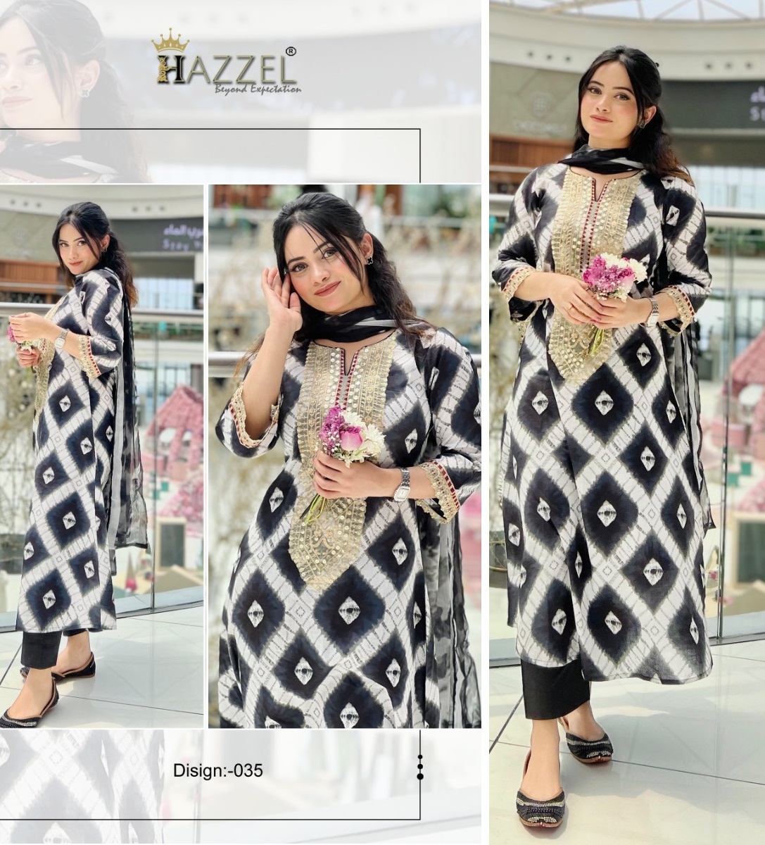 HAZZEL 035 PAKISTANI COTTON SUITS IN INDIA