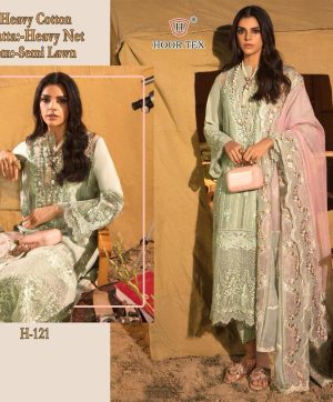 HOOR TEX H 121 PAKISTANI SUITS WHOLESALE