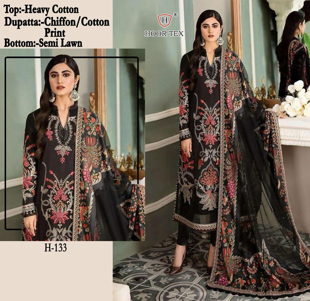 HOOR TEX H 133 PAKISTANI SUITS IN INDIA