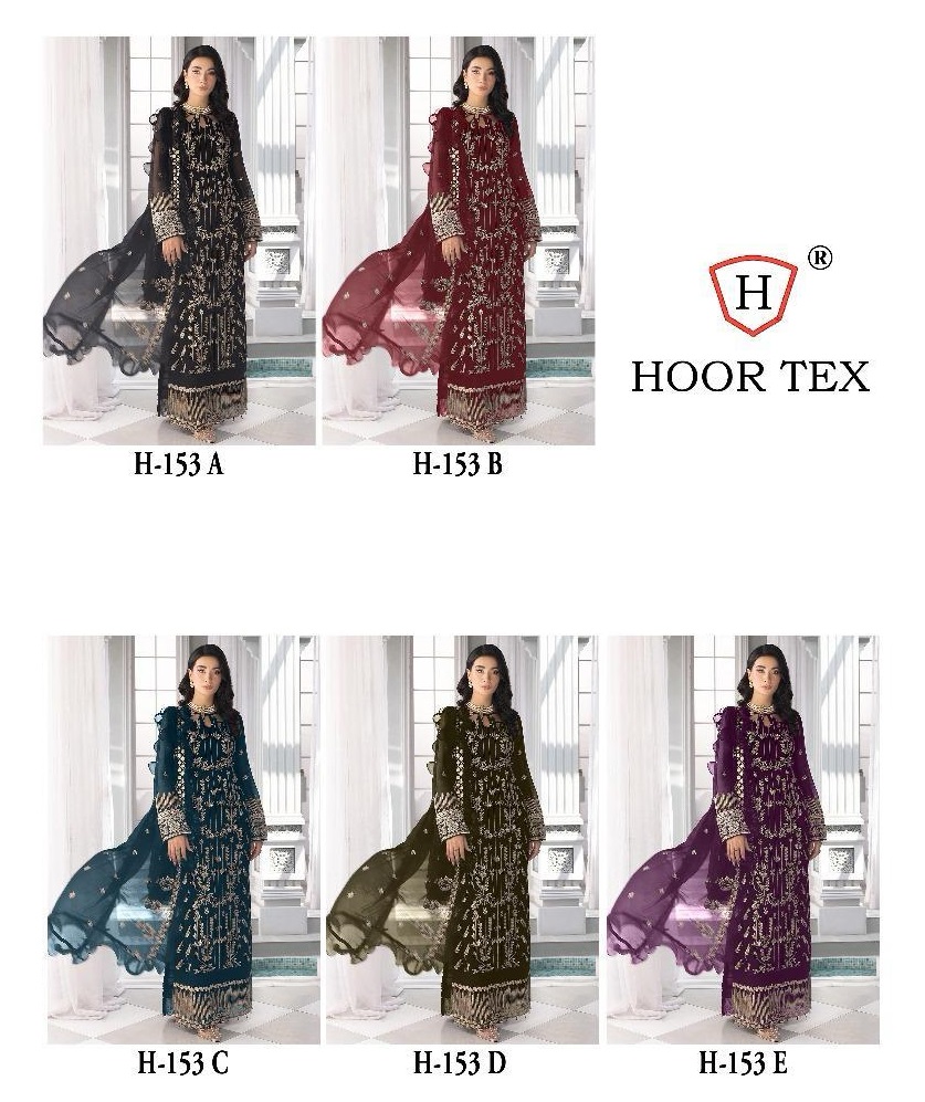 HOOR TEX H 153 A TO E SALWAR SUITS WHOLESALE