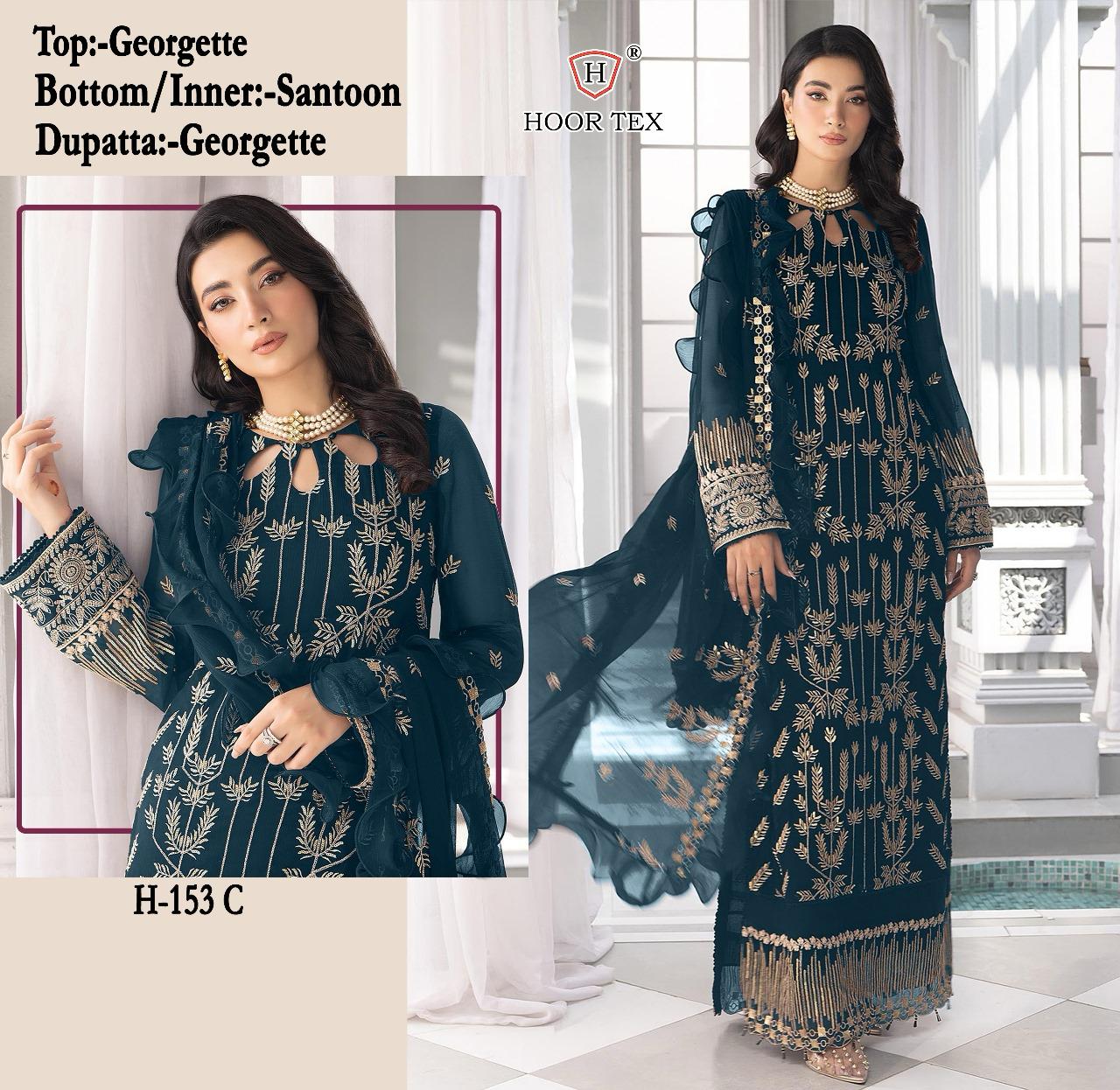 HOOR TEX H 153 A TO E SALWAR SUITS WHOLESALE