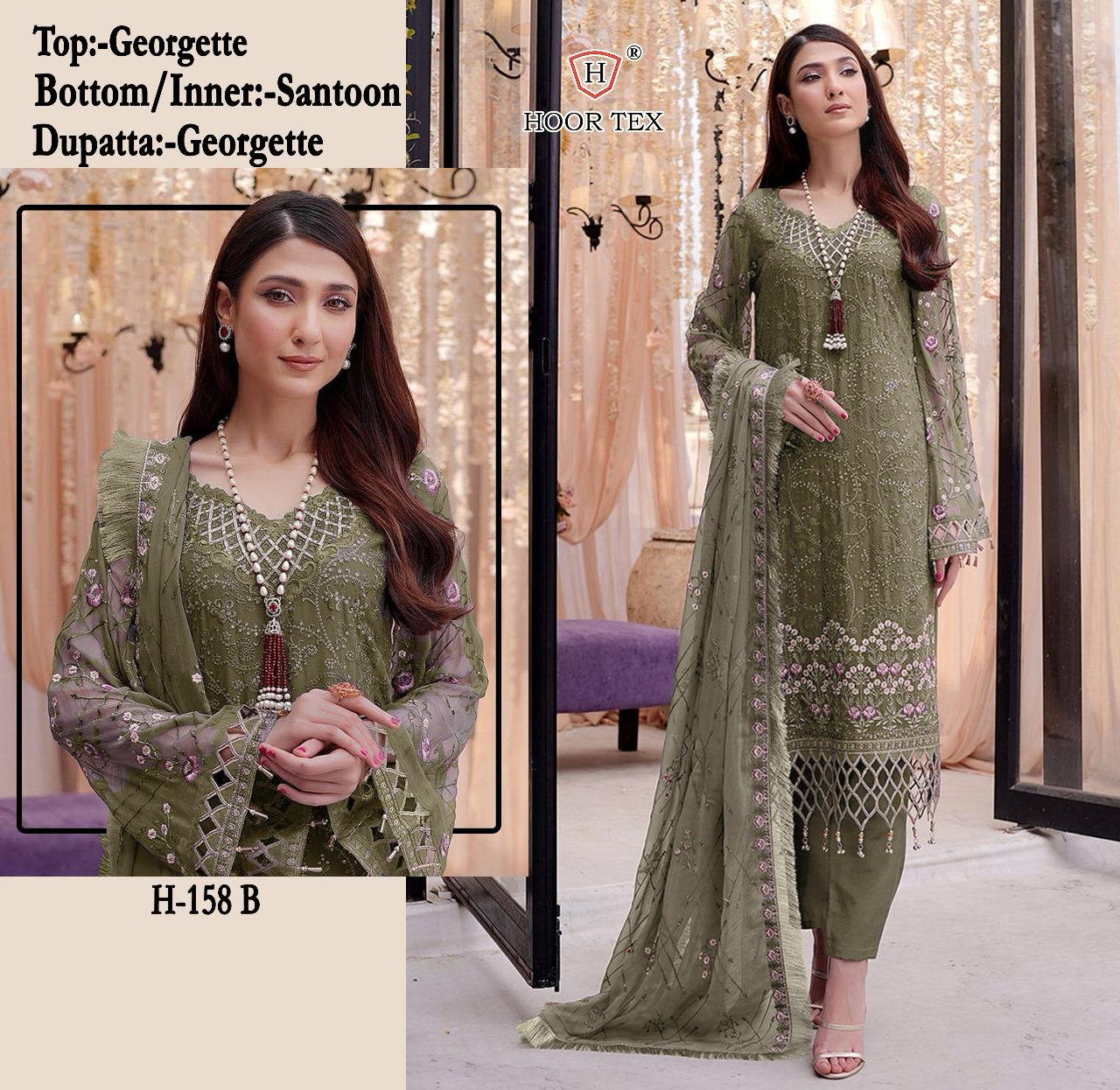 HOOR TEX H 158 A TO D SALWAR SUITS WHOLESALE