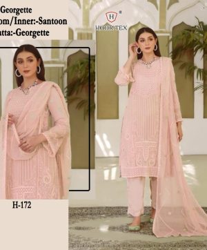 HOOR TEX H 172 PAKISTANI GEORGETTE SUITS