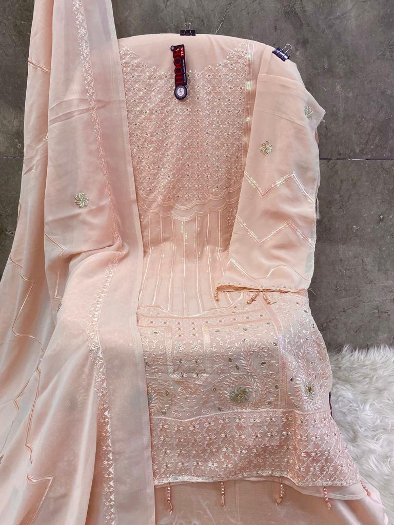 HOOR TEX H 172 PAKISTANI GEORGETTE SUITS