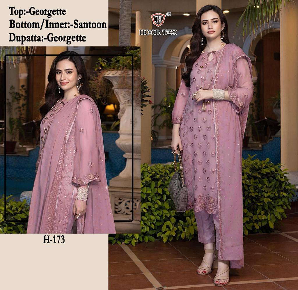 HOOR TEX H 173 PAKISTANI SALWAR SUITS