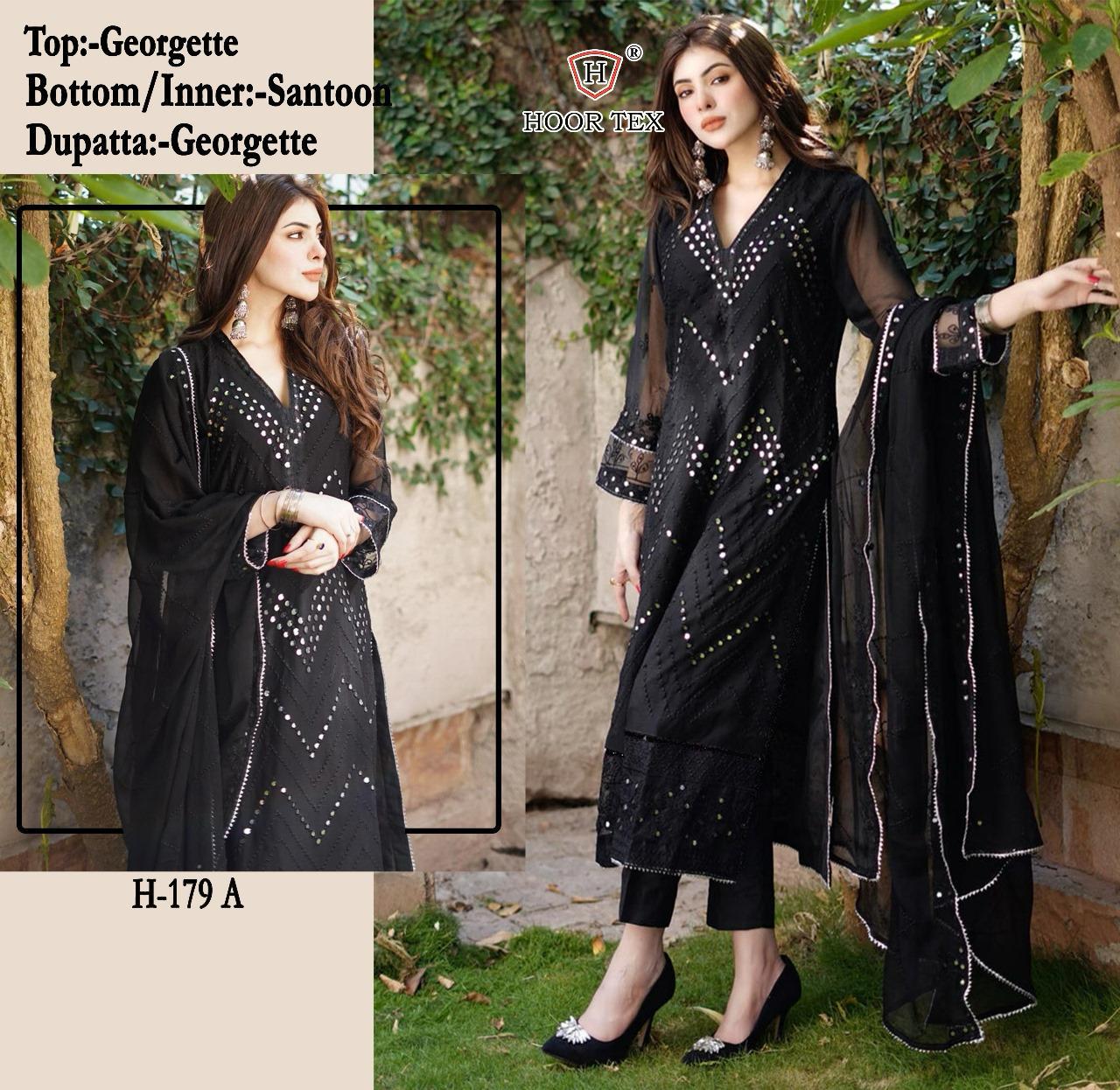 HOOR TEX H 179 A PAKISTANI SUITS WHOLESALE