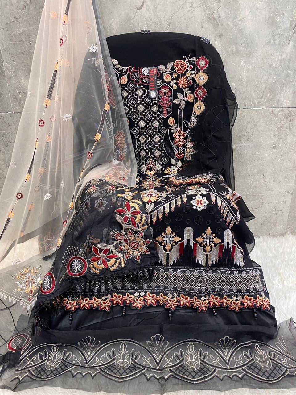 HOOR TEX H 203 PAKISTANI SALWAR SUITS