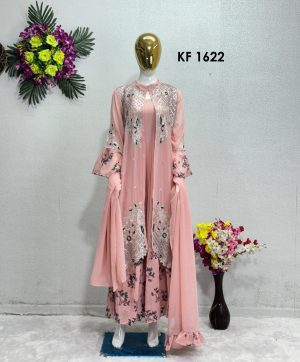 KARMA FASHION KF 1622 B DESIGNER KOTI GOWN