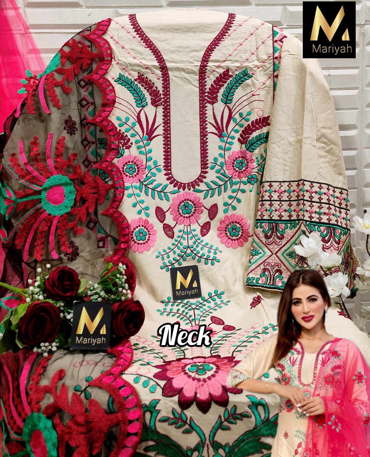 MARIYAH DESIGNER M 183 PAKISTANI SALWAR SUITS