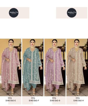 MEHBOOB TEX 1242 E TO H SALWAR SUITS WHOLESALE