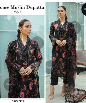 MEHBOOB TEX 7773 FIRDOUSE MUSLIN VOL 1 SUITS