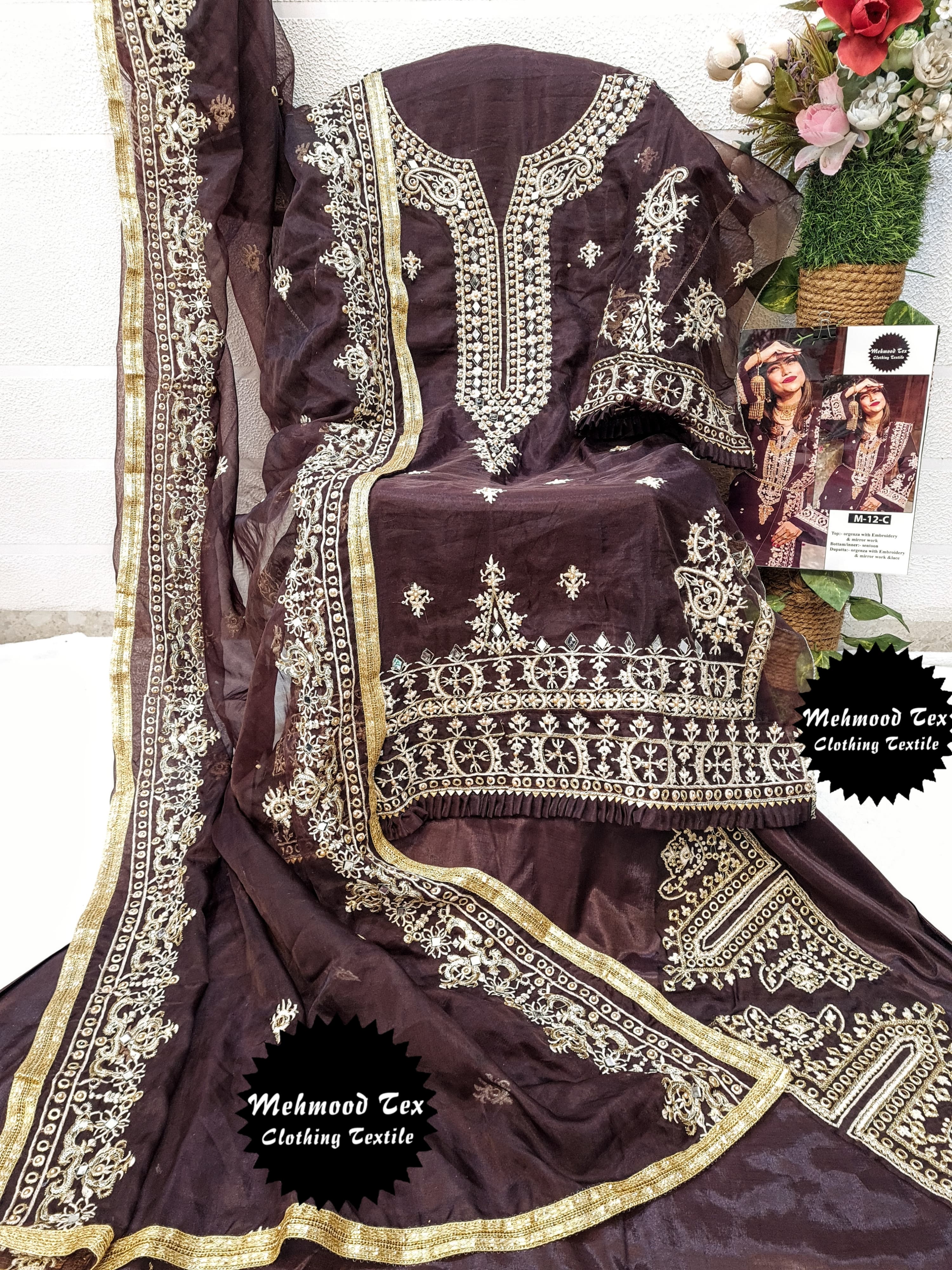 MEHMOOD TEX M 12 C PAKISTANI SUITS IN INDIA