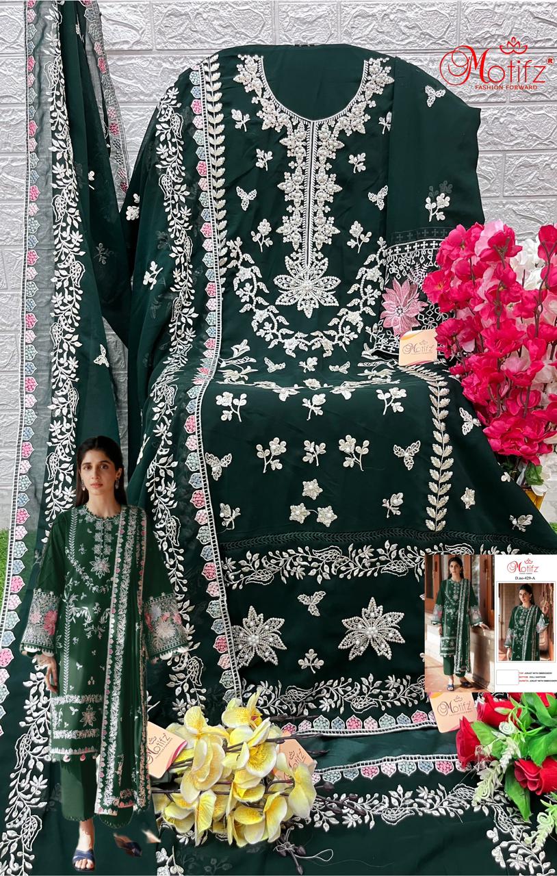 MOTIFZ 429 COLORS PAKISTANI SUITS