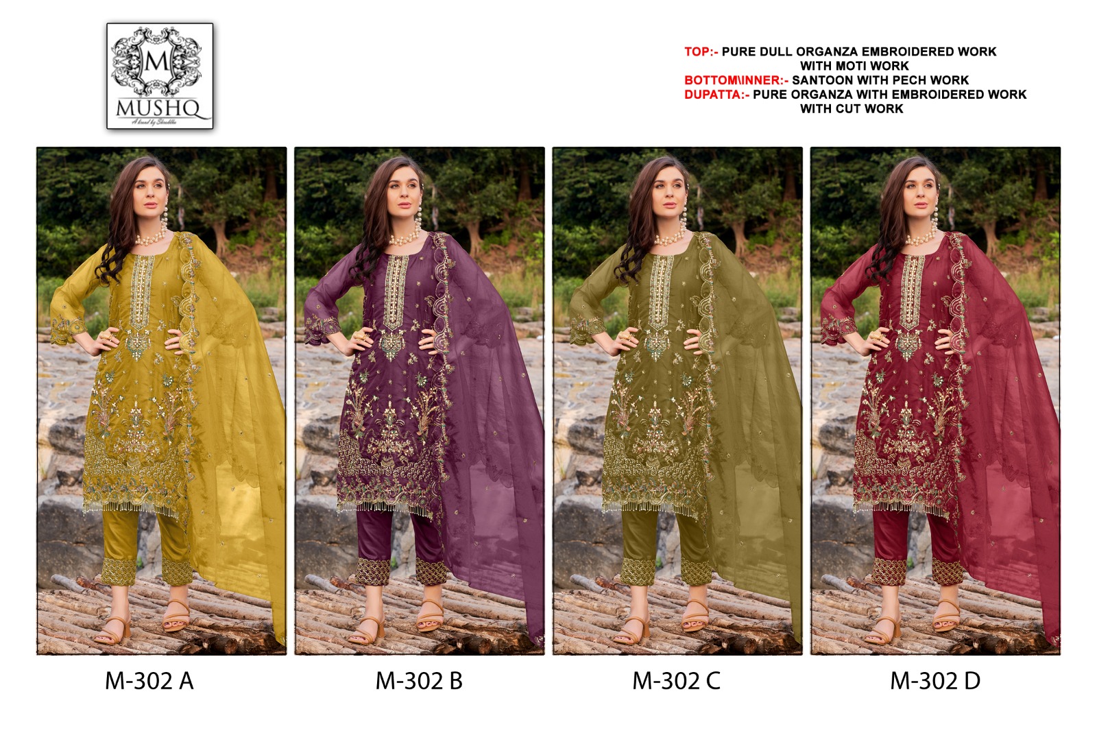 MUSHQ 302 PAKISTANI SALWAR KAMEEZ