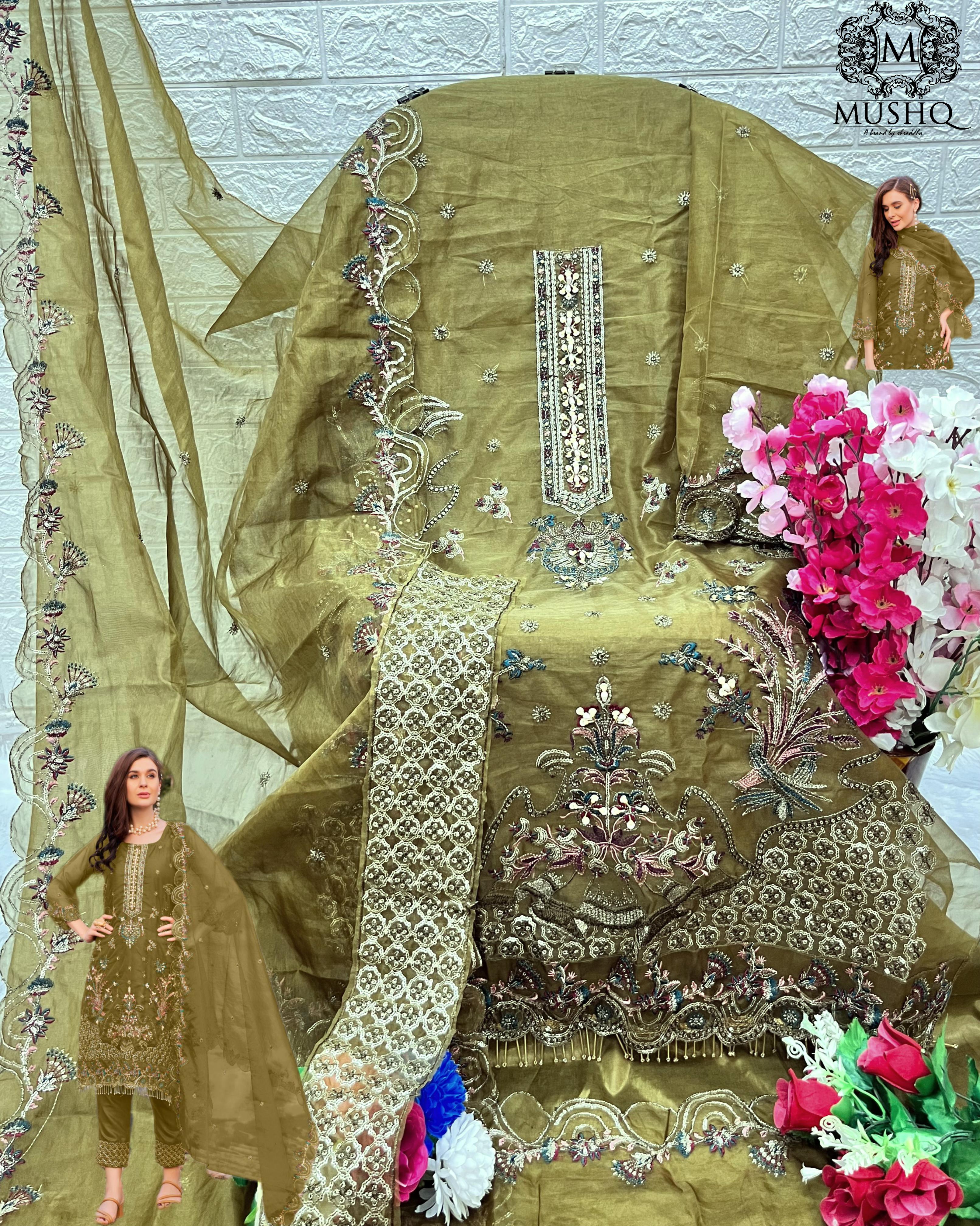 MUSHQ 302 PAKISTANI SALWAR KAMEEZ