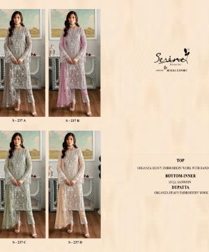 SERINE S 237 A TO D PAKISTANI SUITS IN INDIA