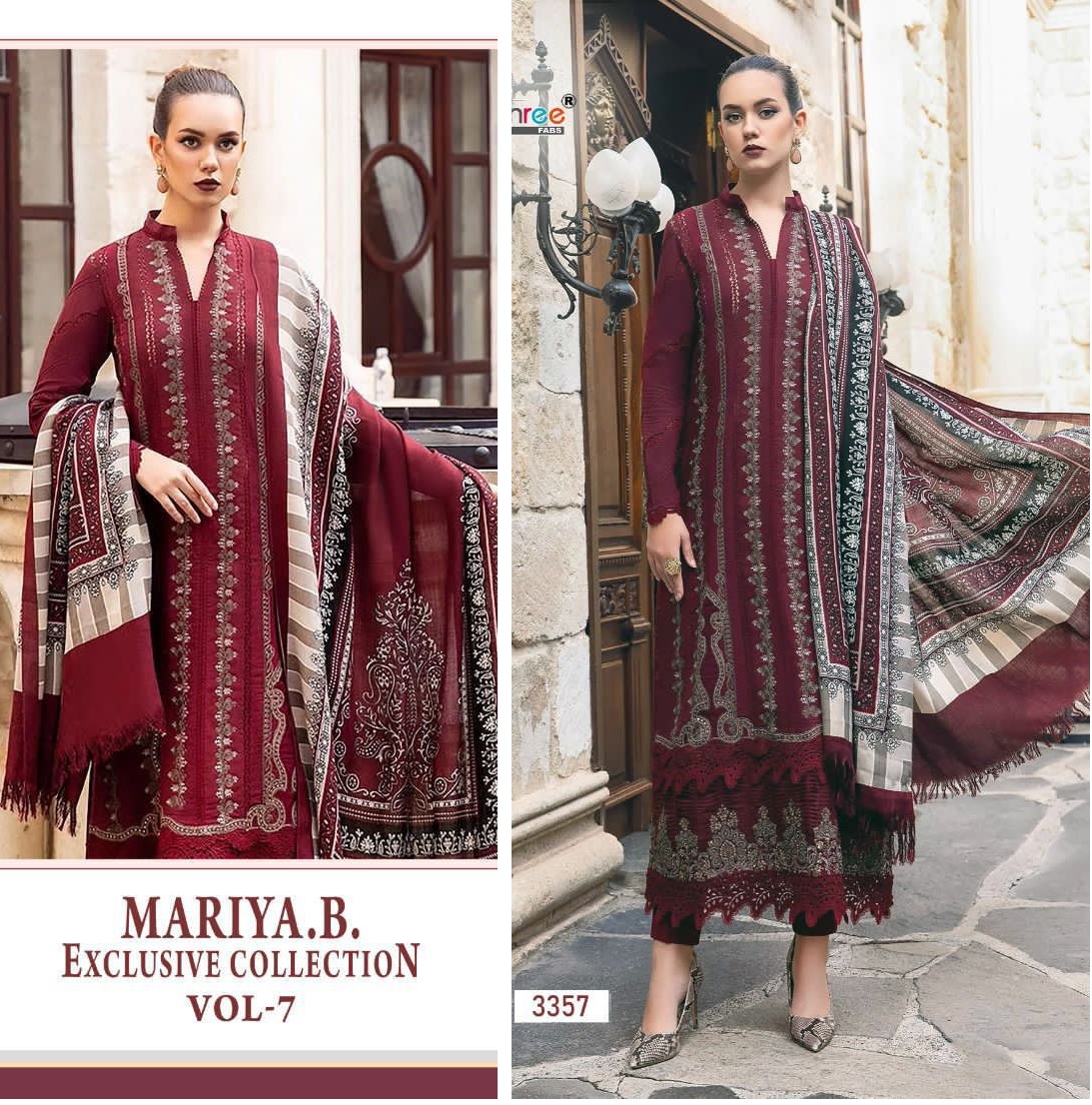 SHREE FABS 3357 MARIYA B VOL 7 SALWAR SUITS