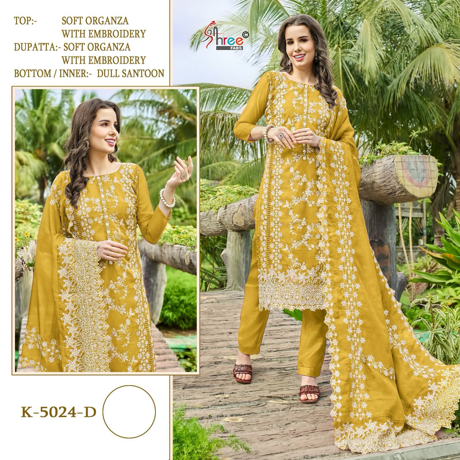 SHREE FABS 5024 ORGANZA SALWAR KAMEEZ