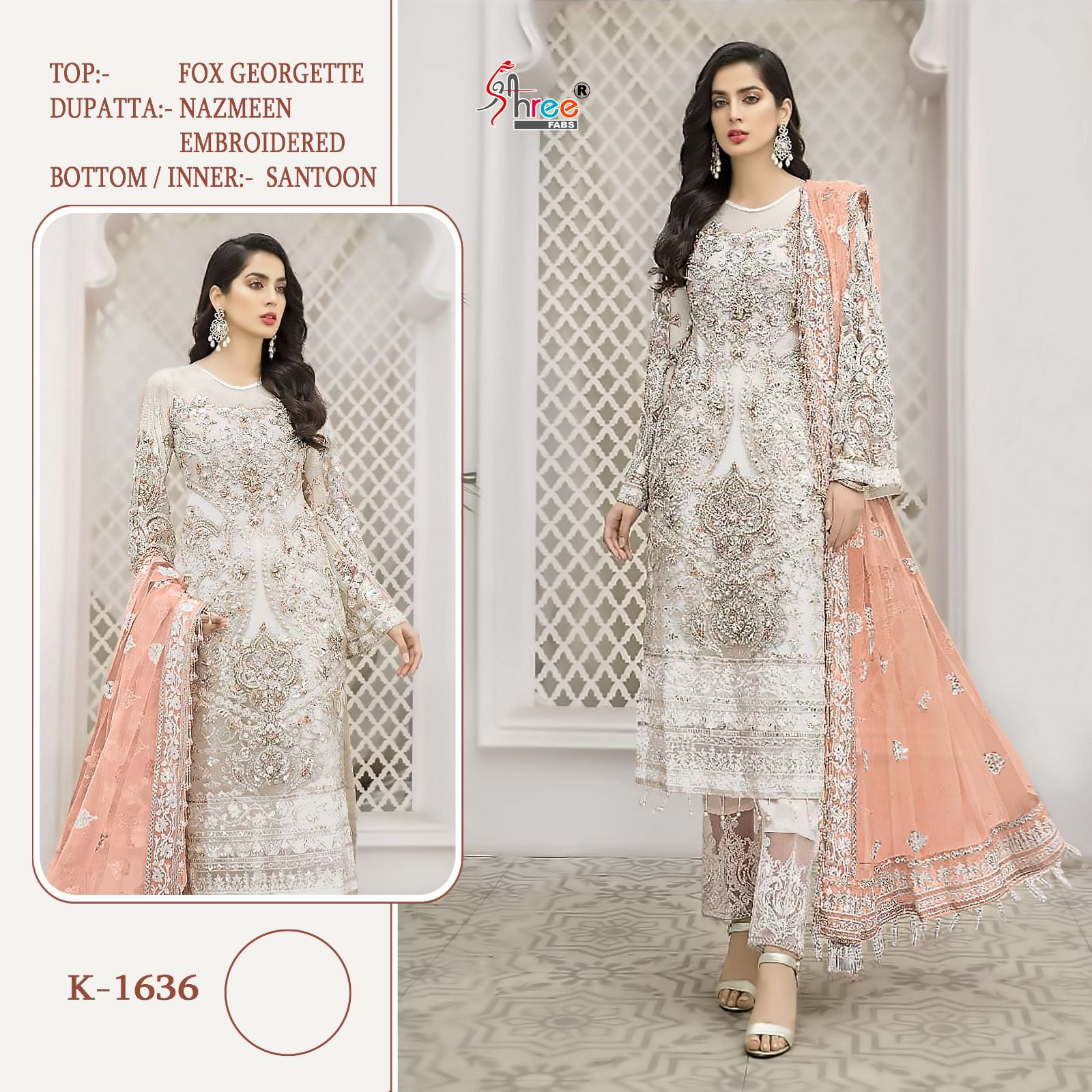 SHREE FABS K 1636 SERIES PAKISTANI SUITS IN INDIA