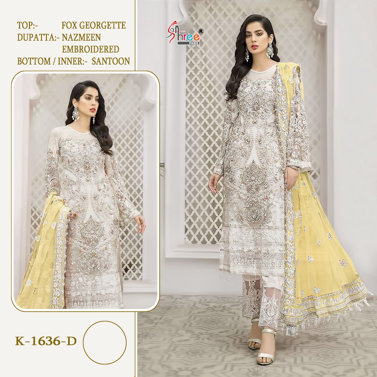 SHREE FABS K 1636 SERIES PAKISTANI SUITS IN INDIA