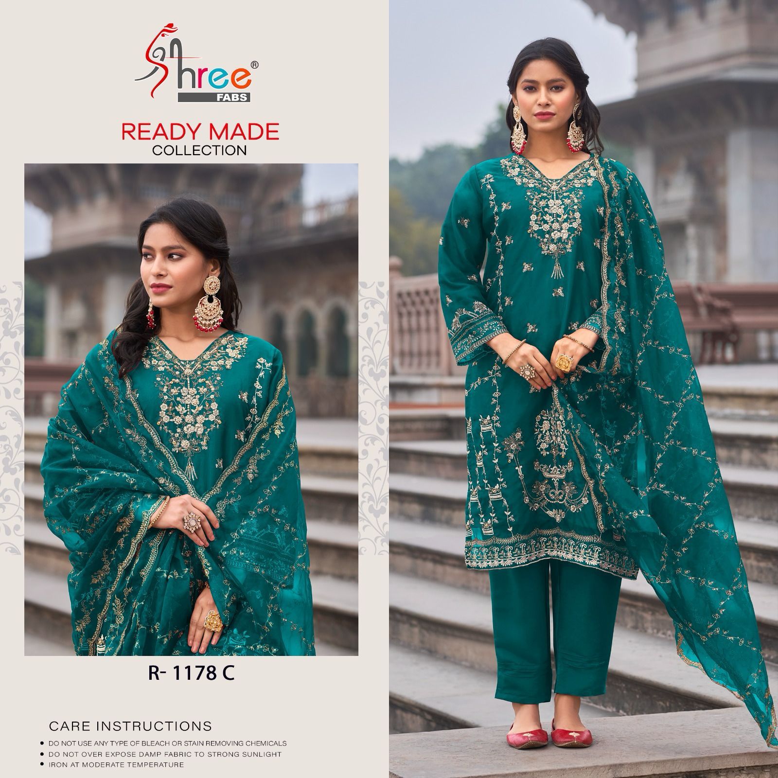 SHREE FABS R 1178 A TO D READYMADE SALWAR SUITS