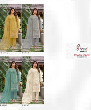 SHREE FABS R 1214 A TO D READYMADE SALWAR SUITS