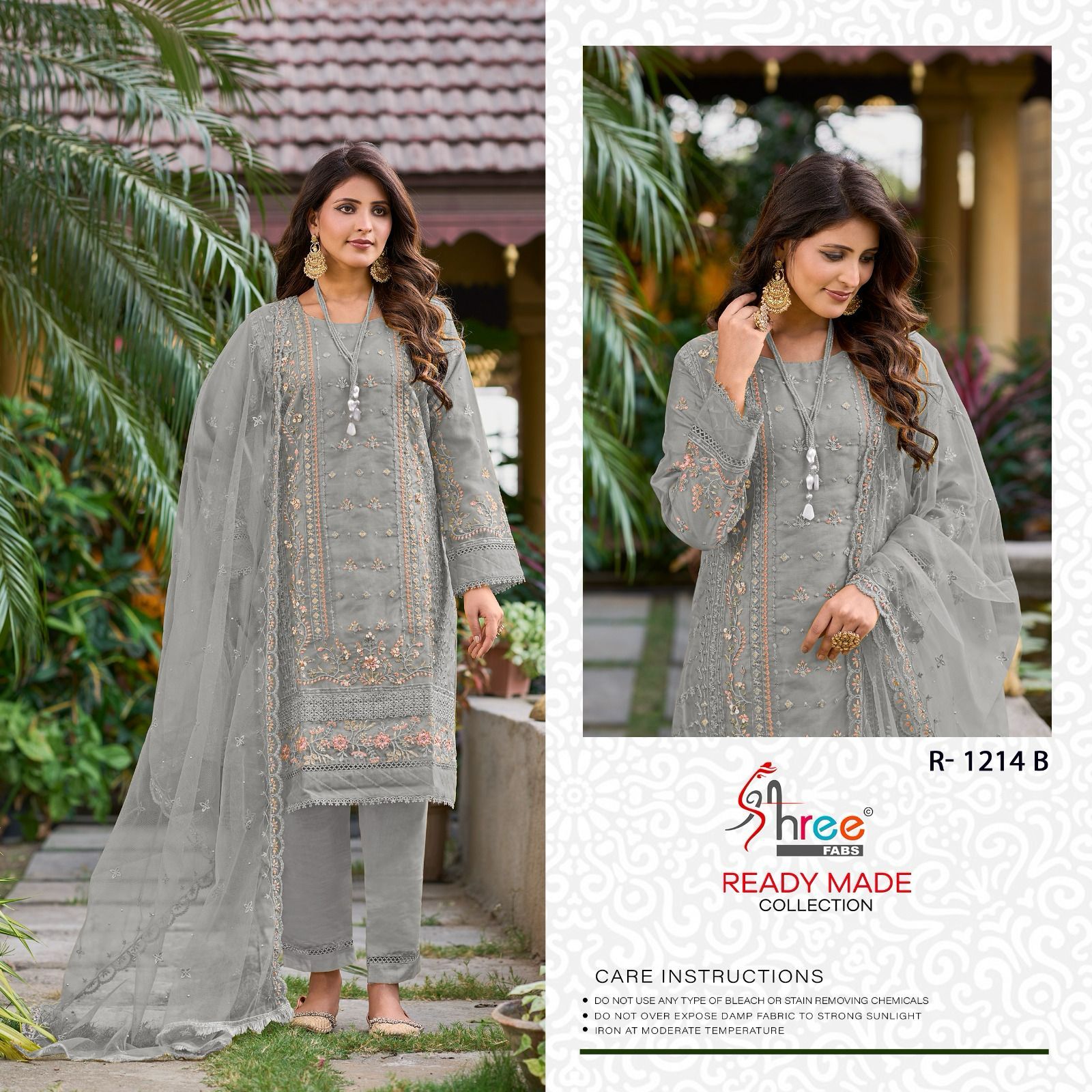 SHREE FABS R 1214 A TO D READYMADE SALWAR SUITS