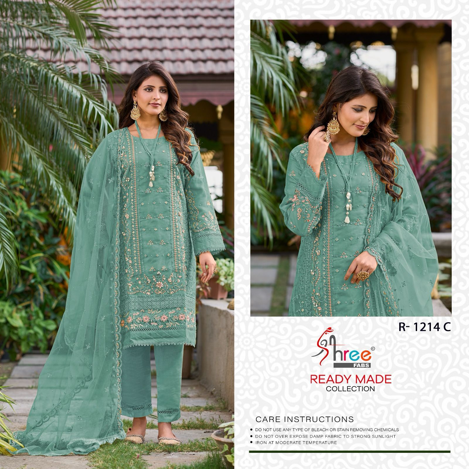 SHREE FABS R 1214 A TO D READYMADE SALWAR SUITS