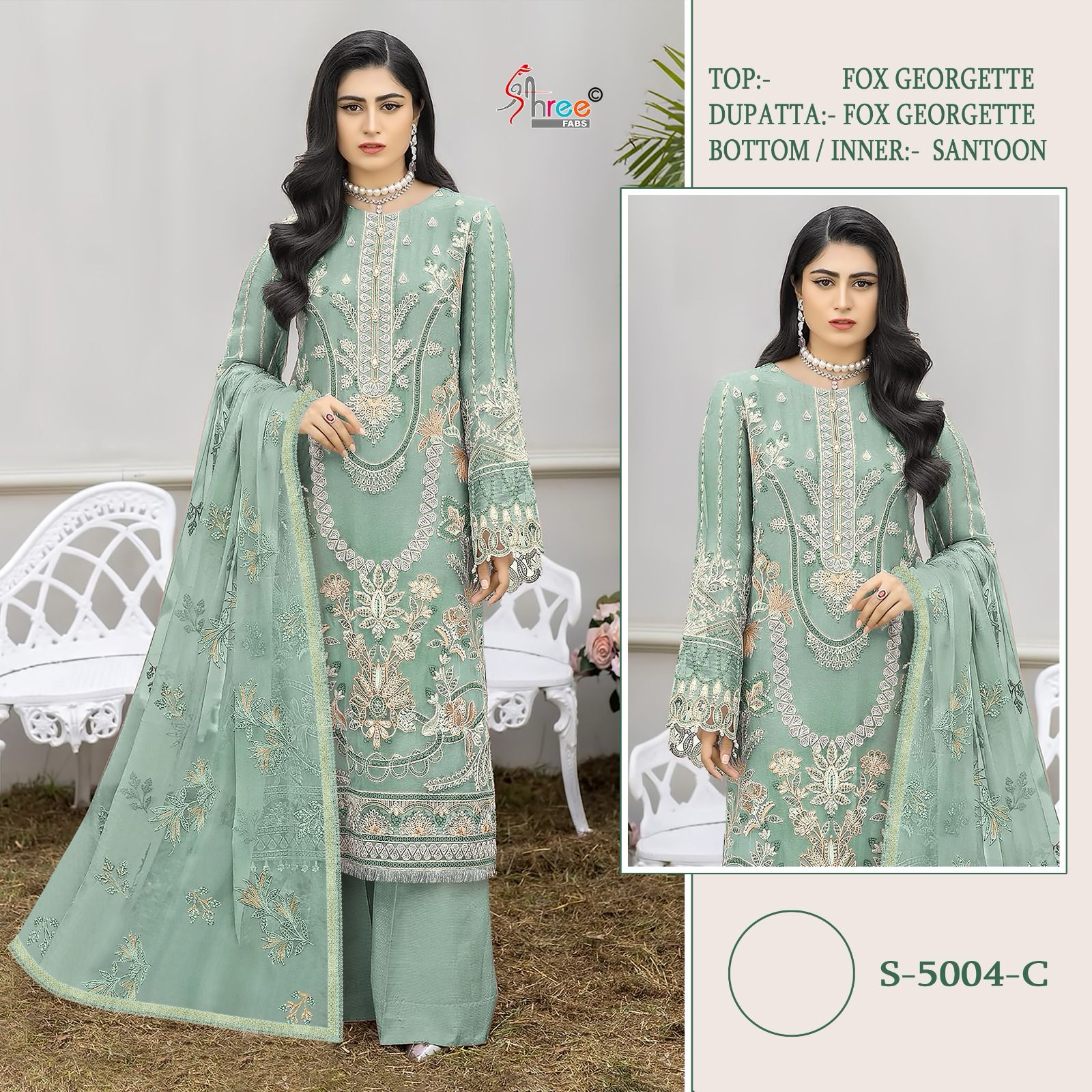 SHREE FABS S 5004 SALWAR SUITS IN COLOURS