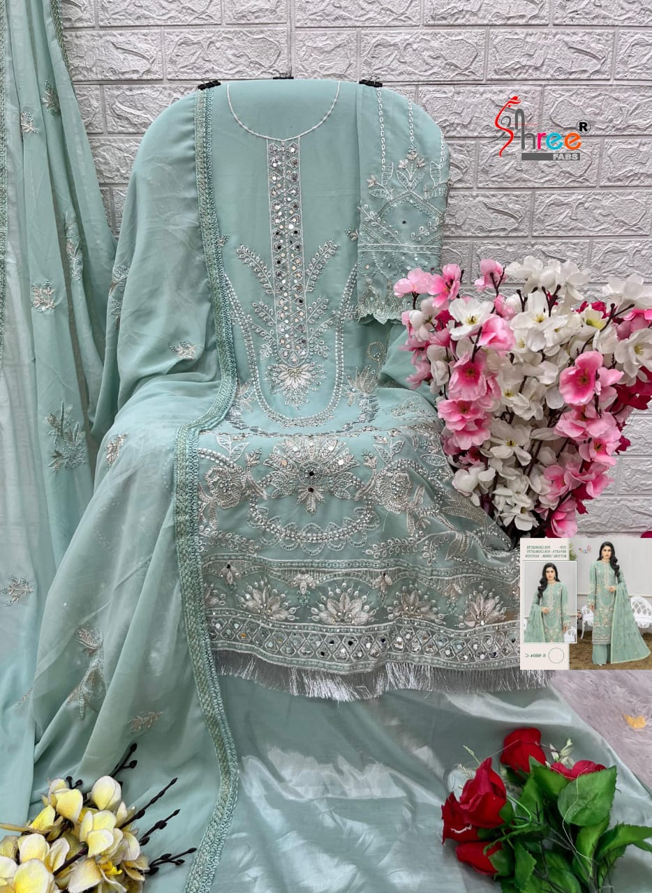 SHREE FABS S 5004 SALWAR SUITS IN COLOURS