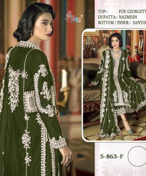 SHREE FABS S 863 F PAKISTANI SUITS IN INDIA