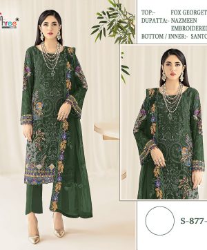 SHREE FABS S 877 B PAKISTANI SUITS IN INDIA