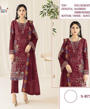 SHREE FABS S 877 PAKISTANI SUITS IN INDIA