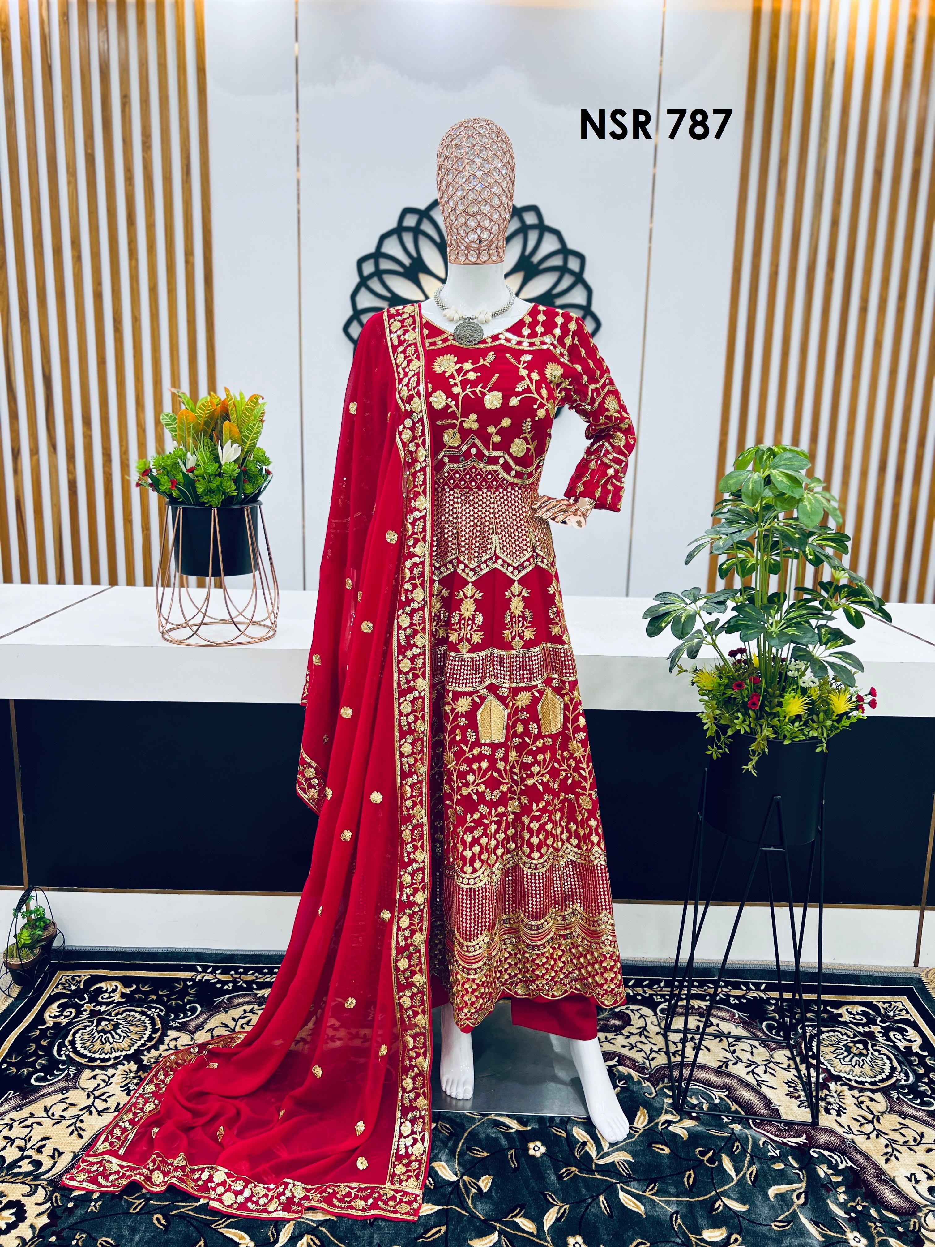 SHREE HARI NSR 787 DESIGNER GOWN WHOLESALE